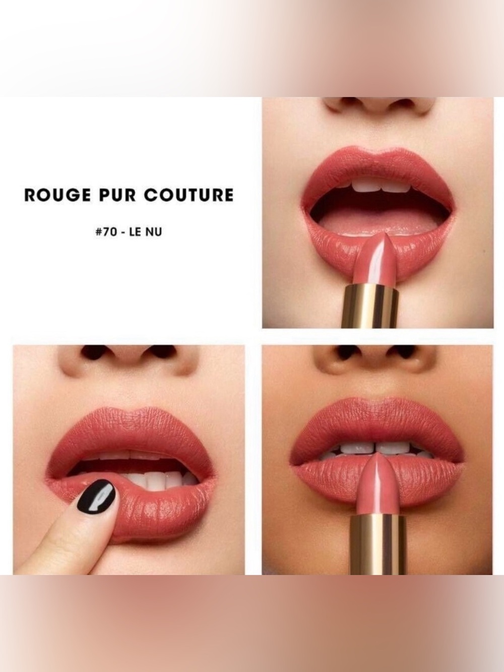 Yves Saint Laurent Rouge pur couture lipstick -70 - Picture 2 of 4